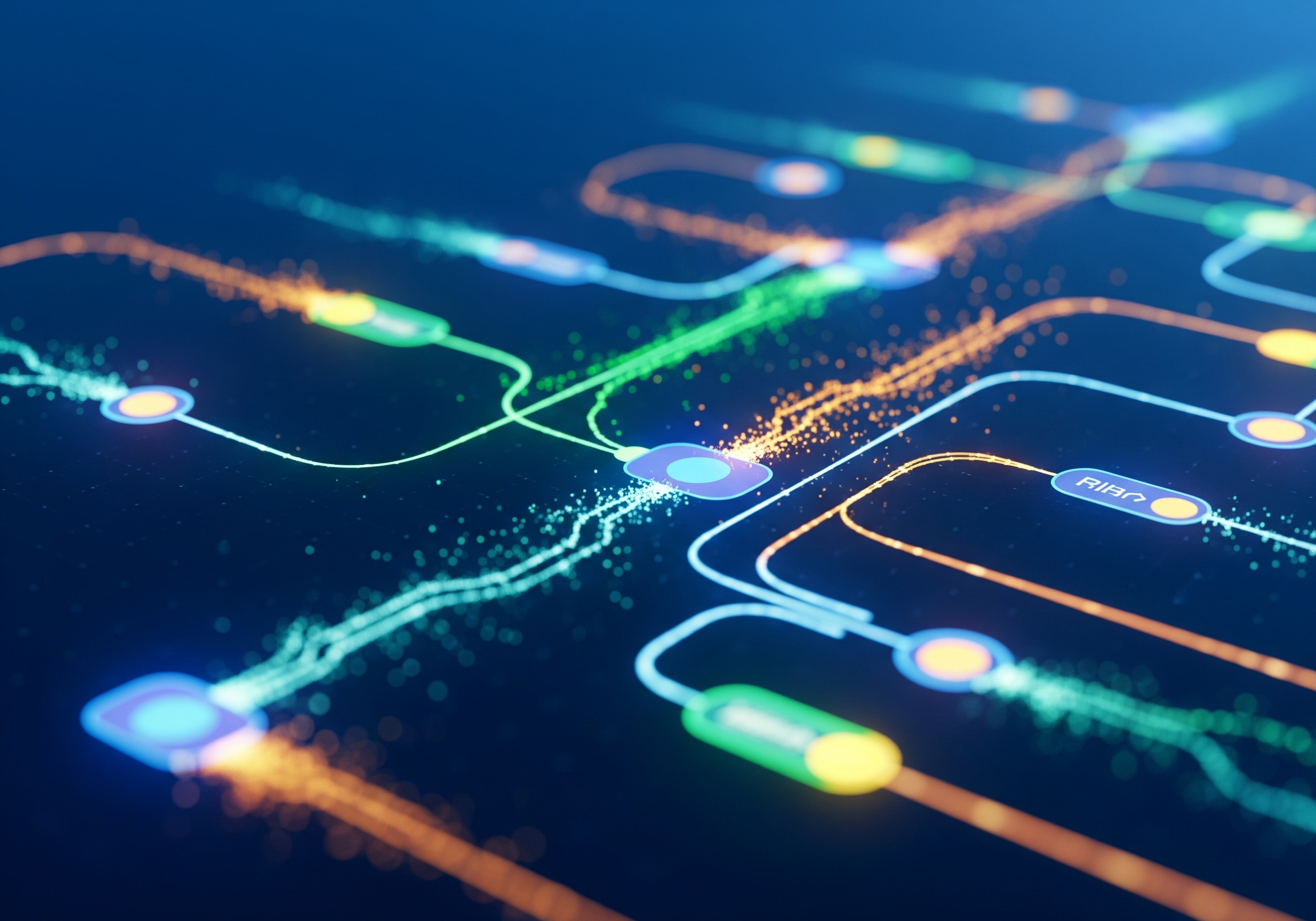Visual workflow orchestration in FluidGrids